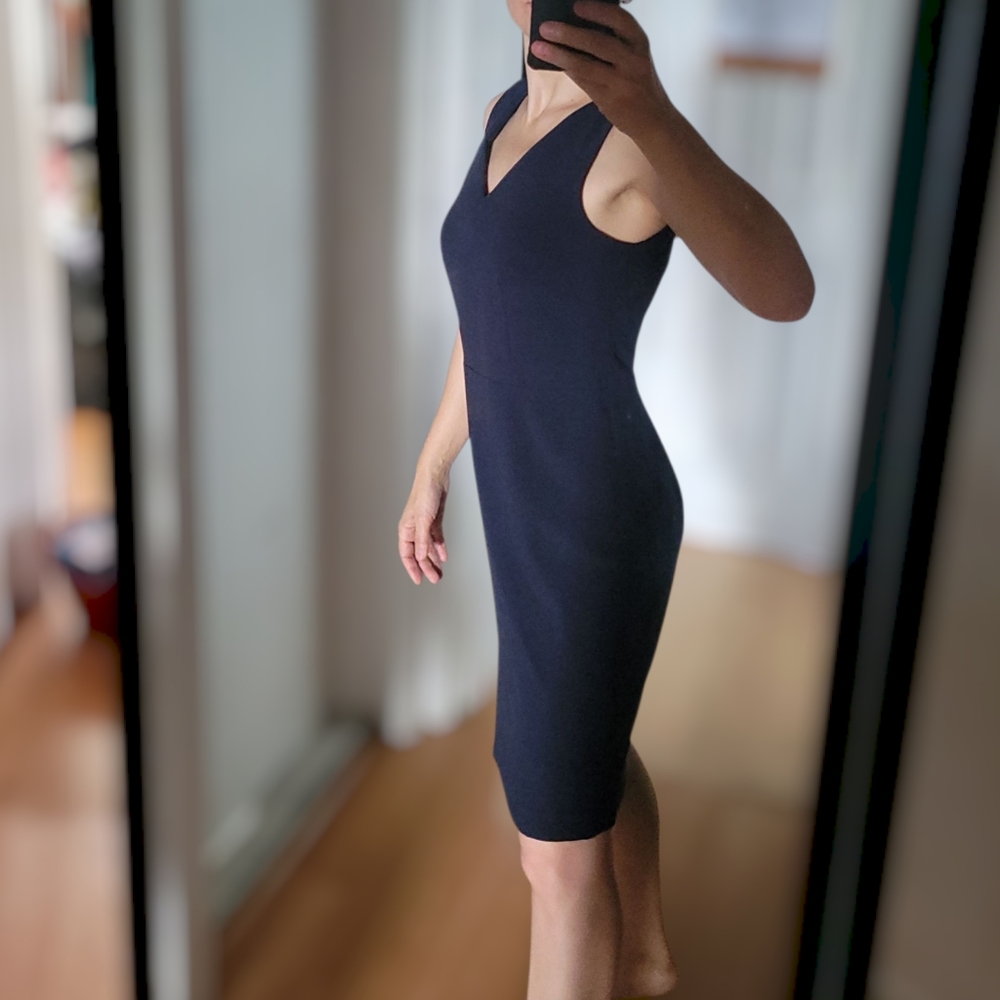 Buisness Office J. Crew Sleeveless Sheath Dress blue sz.2